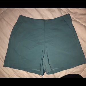 Darker seafoam green shorts